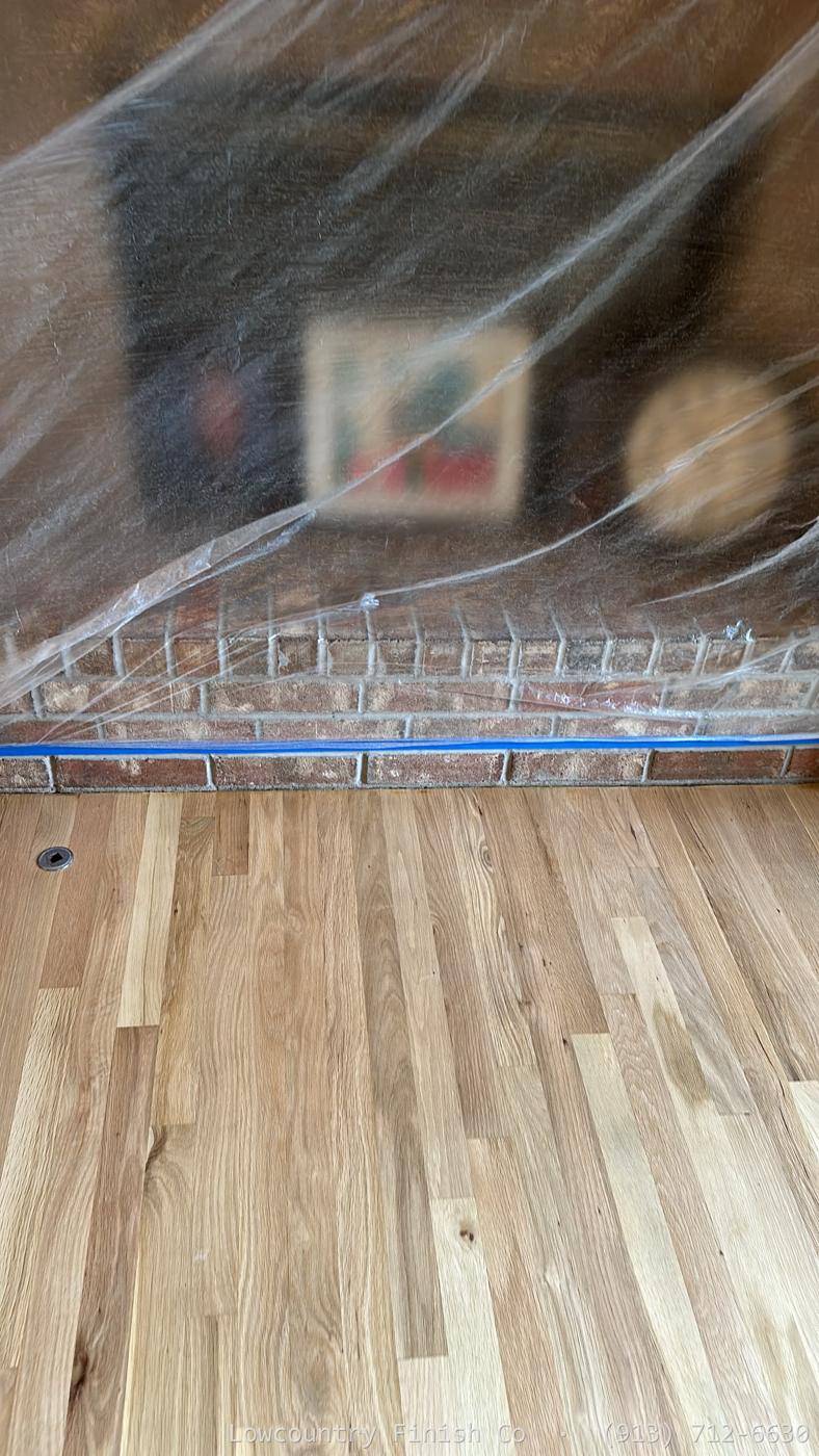 finished hardwood floor in a Charleston home